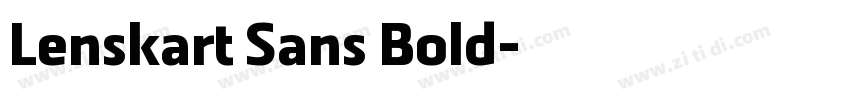 Lenskart Sans Bold字体转换